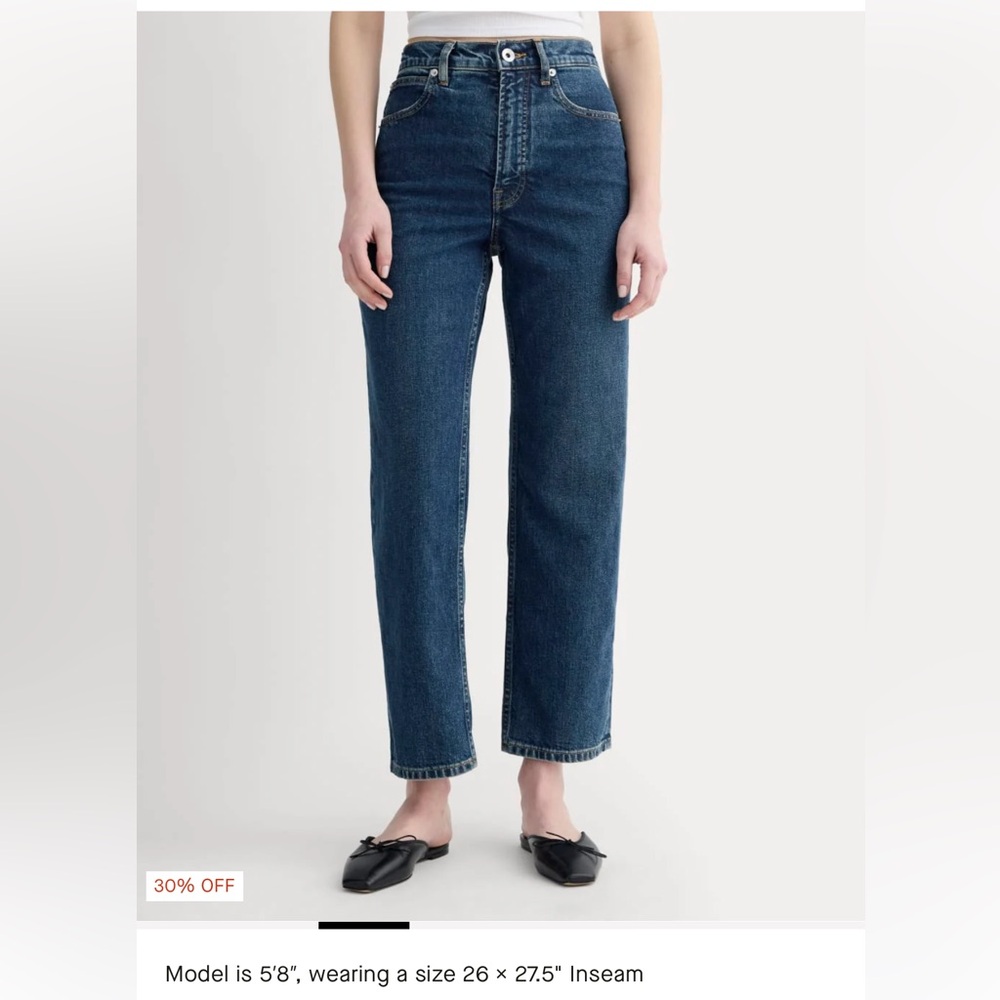 Everlane Dark Blue Straight Leg Women's Jeans
